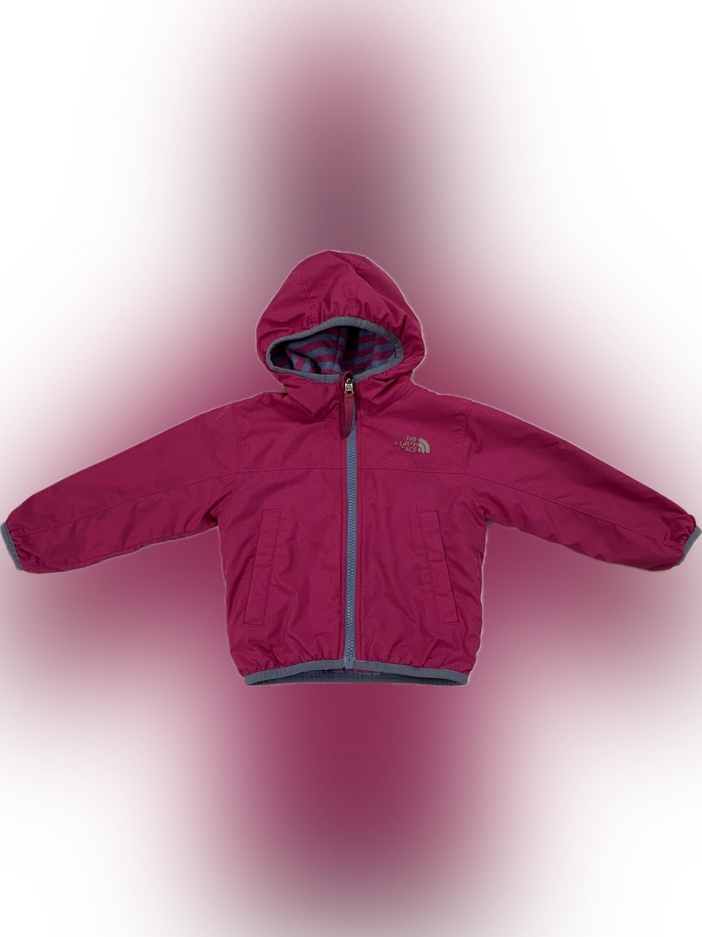 The North Face reversible, fleece lined, hooded Jacket, 12-18m baby girl